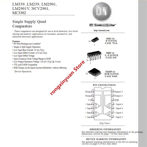 Lm Voltage Comparator Pinout Features Circuit Off