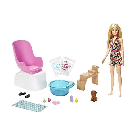 Barbie M Tiers Coffret Soins Beaut Poup E Blonde Articul E Fig