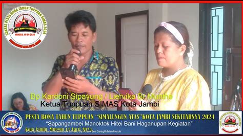 Duet Bapa Kardoni Sipayung Dengan Inang Liervika Br Munthe I Pesta Bona