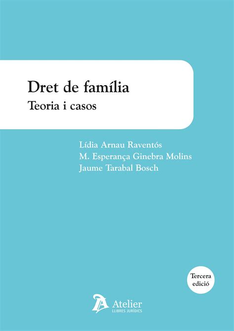 Dret de Família by Atelier Libros Jurídicos Issuu