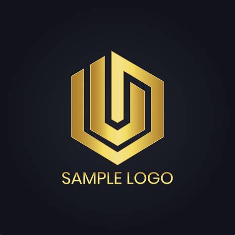 Premium Vector Golden Vector Logo With Golden Lines Design