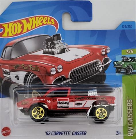 62 Corvette Gasser 174 250 HW Gassers 3 5 Hot Wheels Big Potato NZ
