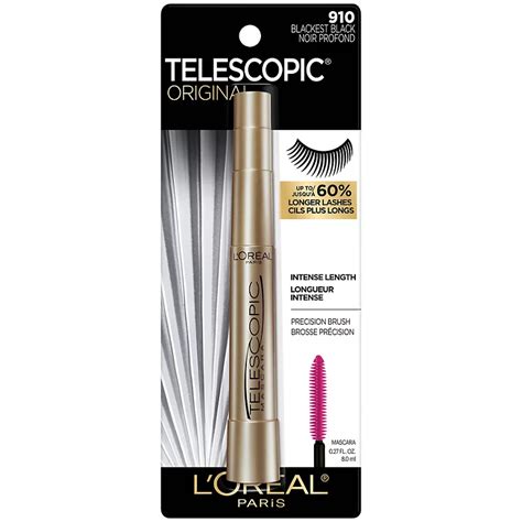 Loreal Paris Telescopic Original Lengthening Mascara Blackest Black Shop Eyes At H E B