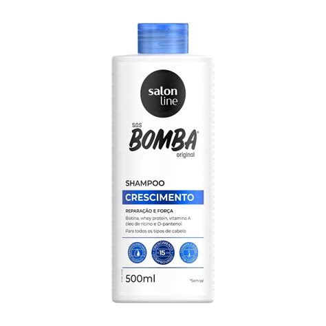 Shampoo Bomba Crescimento Capilar 500ml Salon Line