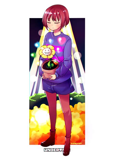 Frisk And Flowey By Dangaso On Deviantart