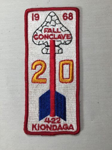 Kiondaga OA Lodge 422 1968 Fall Conclave Fellowship 20th Event BSA