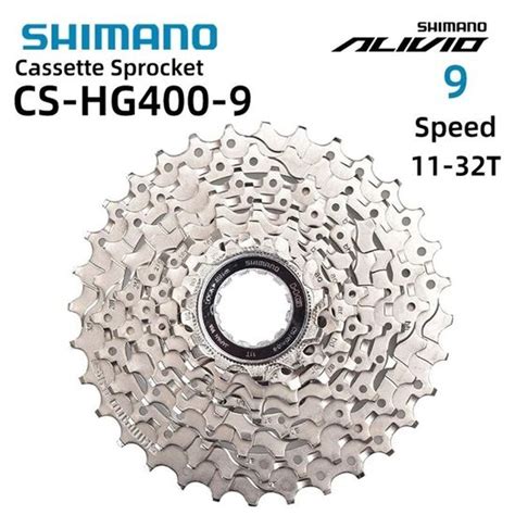 Shimano ALIVIO CS HG400 9 Vitesse VTT Cassette Pignon Vélo Roue Libre