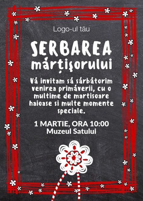 Invitatie Pentru Serbarea Martisorului