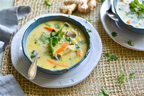 Chicken Ginger And Coconut Soup Nourishing Meals®