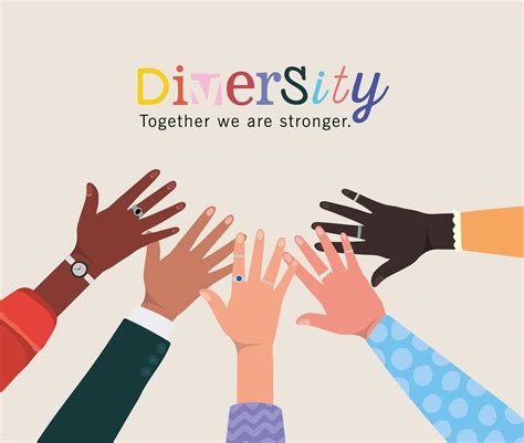 diversidad juntos somos más fuertes y manos tocadas 1777389 Vector en