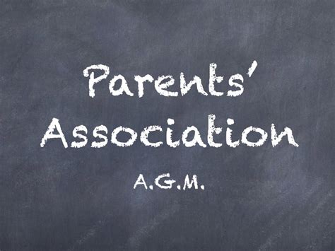 Parents Association Agm Notice St Marys Central School