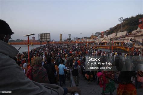 Haridwar Kumbh Mela 2021 Stock Photo - Download Image Now - Color Image, Crowd of People ...