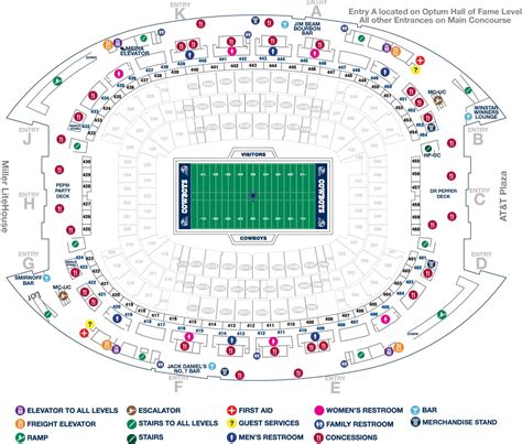 attstadiumupperconcoursemap att stadium