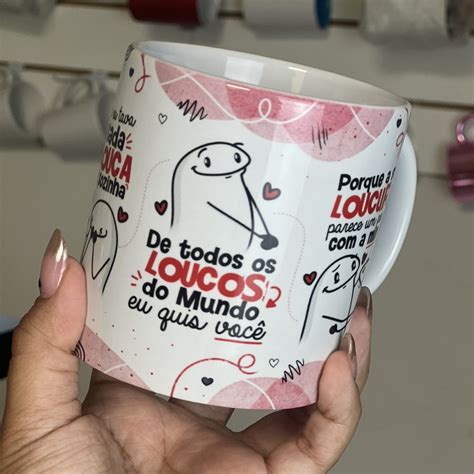 Estampa Caneca De todos Os Loucos Do Mundo Clarice Falcão DMK Studio