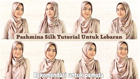 Tutorial Pashmina Silk Texture Lebaran Menutup Dada Rekomendasi