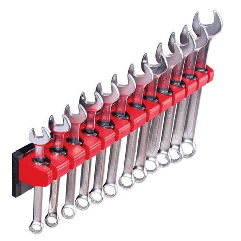 Big Red Magnetic Lock A Wrench Storage Organizer Holds 12 Piece