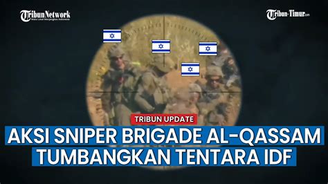 Sniper Brigade Al Qassam Buat Gerombolan Tentara IDF Lari Terbirit