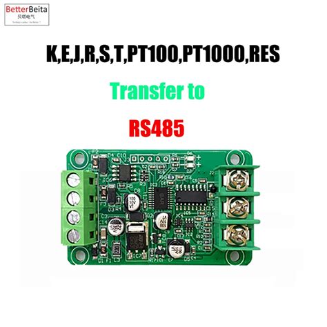 K E J N T PT100 PT1000 Thermocouple Conversion Module Temperature