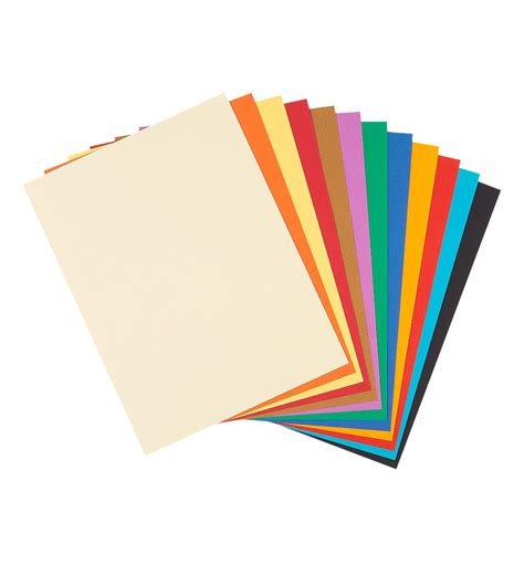 Lot de 12 feuilles papier dessin couleur Sélection d Experts