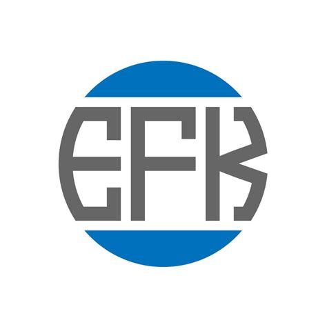 efk letter logo design  white background efk creative initials