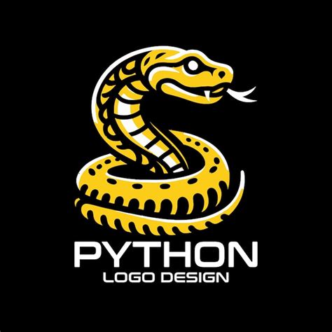 python vector logo design premium ai generated vector