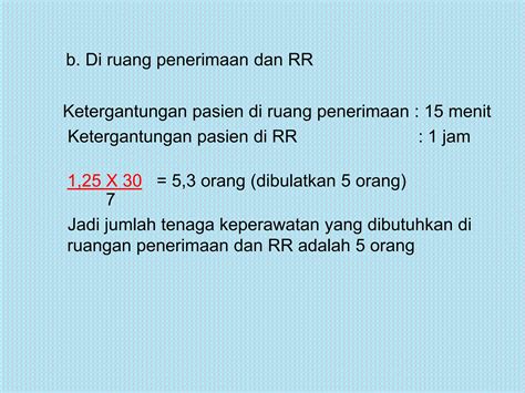 Pedoman Cara Penghitungan Kebutuhan Tenaga Keperawatan Ppt