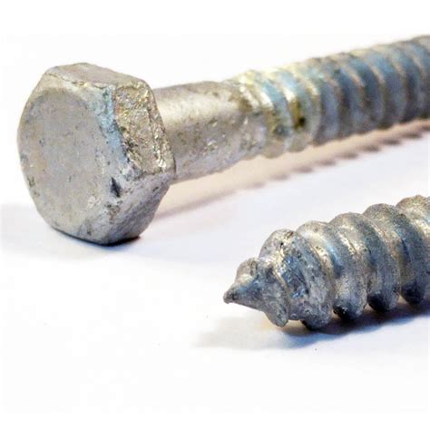 5/16 x 6" Lag Screws Galvanized Hot Dipped HDG (Bulk Box) - RCG Designs ...