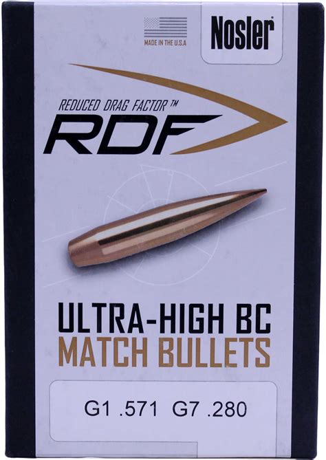 Nosler RDF 6mm 105 Grain Jacketed Hollow Point Reloading Bullets 500