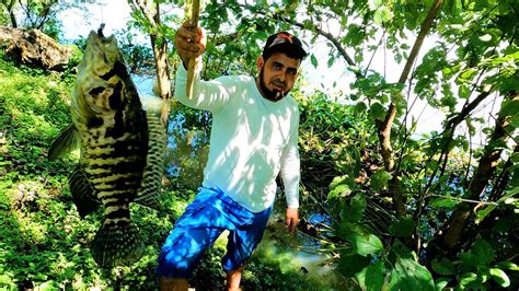 Pesca De Guapotes Con Anzuelo Y Lombriz En El Salvador Un Mal D A De