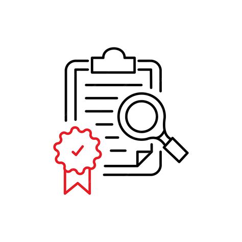 Desenho de ícones de vetor de controle de qualidade melhorado | Vetor