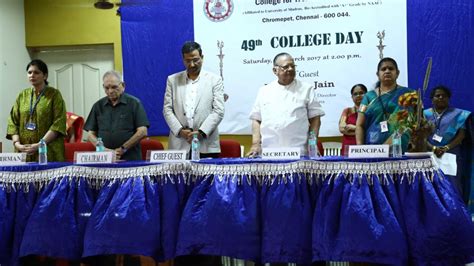 College Day Sdnb Vaishnav College For Women