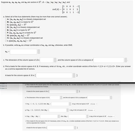 Solved Suppose A1 A2 A3 A4 And A5 Are Vectors In Chegg