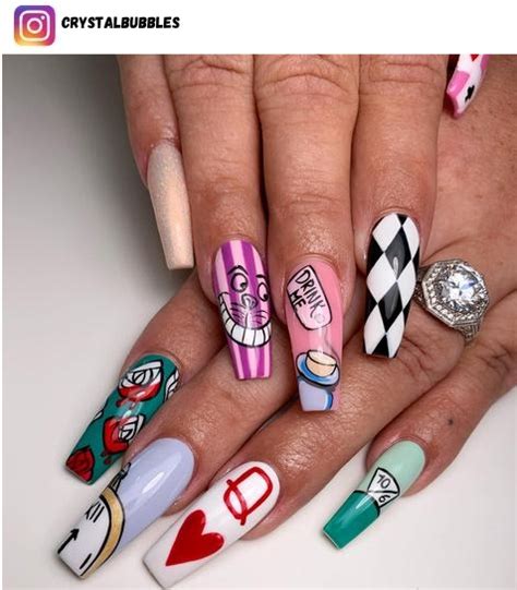 57 Alice In Wonderland Nail Art Designs Nerd About Town