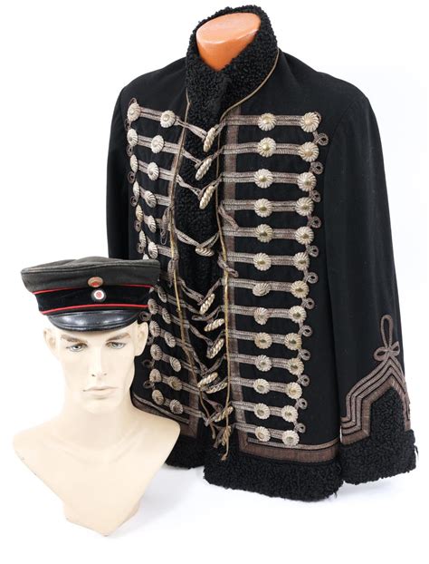 Sold Price Imperial German Hussar Pelisse Tunic And Visor Cap May 6