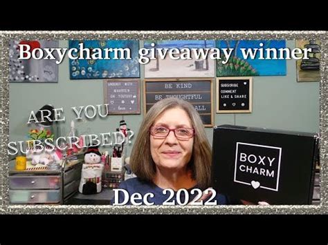 Boxycharm Base Box Giveaway Winner Dec 2022 YouTube