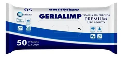Melhor Lenço Umedecido Para Adulto - Lenço Umedecido Geriátrico Adulto Premium Gerialimp - 50 Un | MercadoLivre