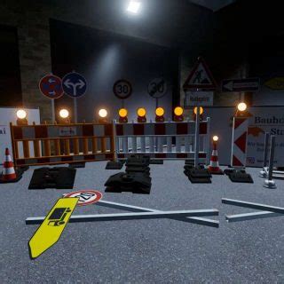 Construction Site Signs Pack V Fs Mod Farming Simulator Mod