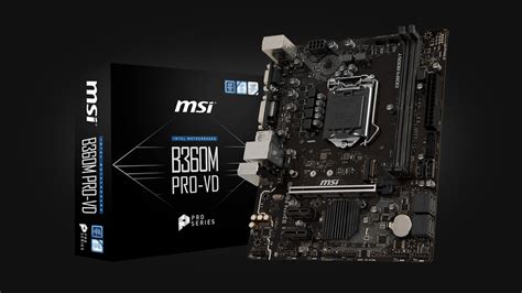 Материнская плата MSI B360M PRO-VD – фото, технические характеристики ...