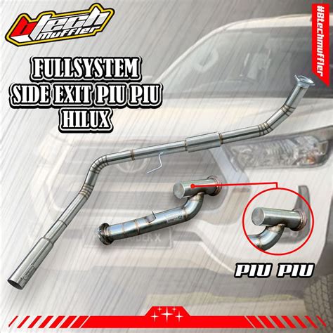 Jual Knalpot Fullsystem Side Exit Piu Piu Hilux Hilux Revo Hilux