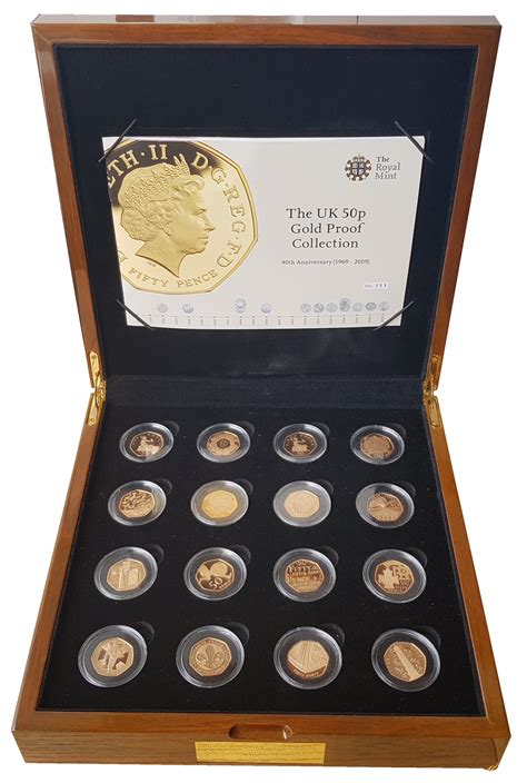 The Uk 50p Gold Proof Collection Coin Parade