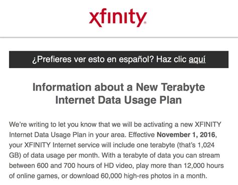 Comcast Xfinity Data Caps Are Coming Just Got My Email Rminnesota