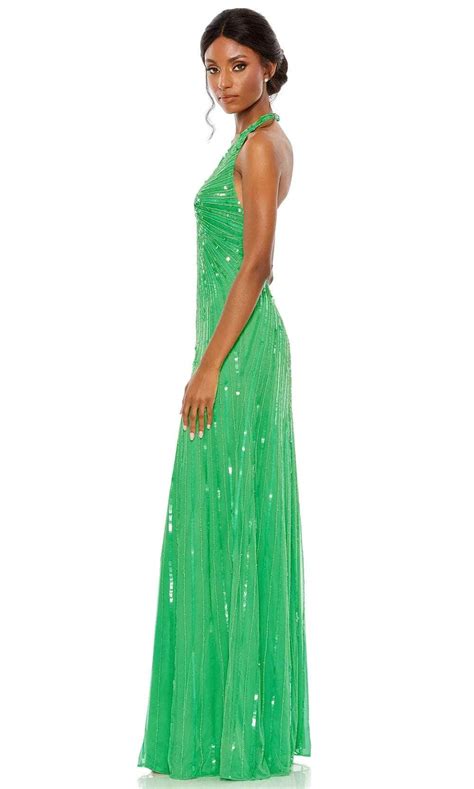 Mac Duggal 10898 Halter Sequin Evening Dress N Couture Candy