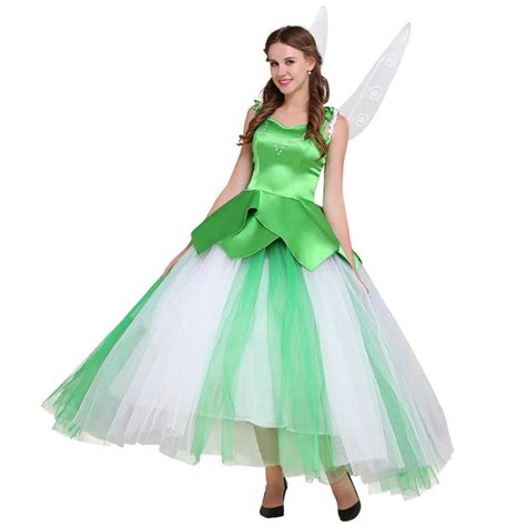 Tinker Bell Princess Dress Adult Tinkerbell Dress Costume Halloween Carnival Birthday Cosplay