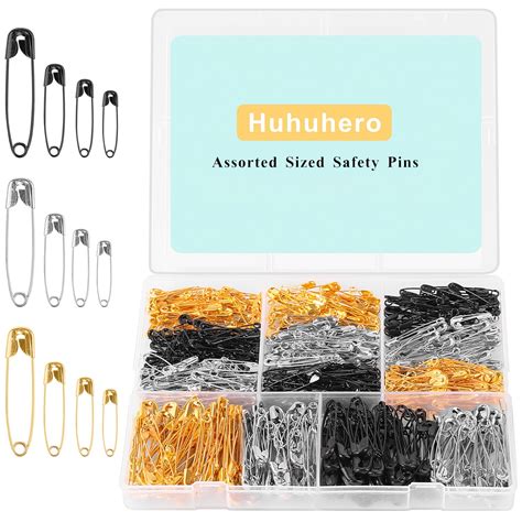 Amazon Huhuhero Safety Pins Assorted Different Sizes Small And