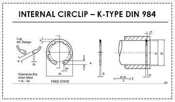 Internal Metric Circlip D1300 DIN 472 Arcon Ring