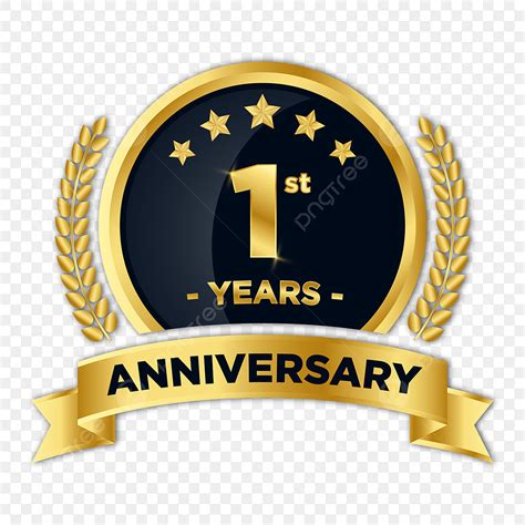 Year Anniversary Vector Hd PNG Images, 1st Year Anniversary, 52% OFF