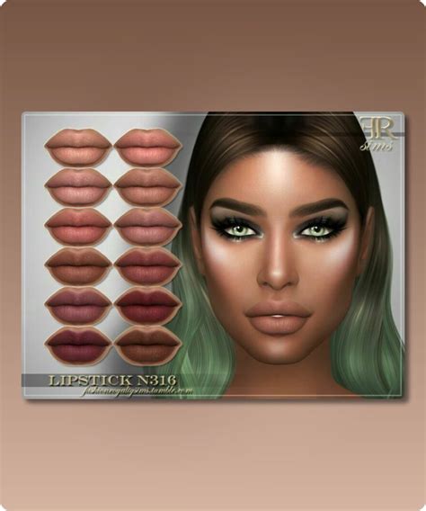 Lipstick N316 By Fashionroyaltysims Sims 4 Lip Cc In 2024 Sims 4 Cc