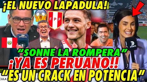 PRENSA PERUANA IMPRESIONADA Con OLIVER SONNE NUEVO LAPADULA CRACK