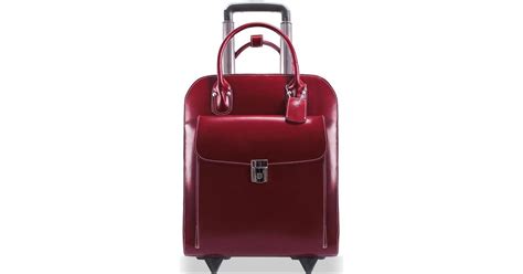 Mcklein Uptown Wheeled Laptop Briefcase 15 Red Compare Prices Klarna Us