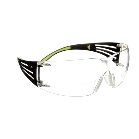 3m Securefit Sf420af Safety Glasses Anti Fog Coating Anti Scratch Coating Green Black Din En